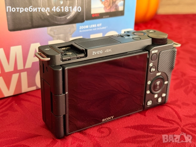 Sony ZV-E10 + китов обектив / В ГАРАНЦИЯ, снимка 3 - Фотоапарати - 51996940