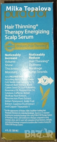 Pura D'or Терапия за изтъняваща коса Енергизиращ серум за скалпа