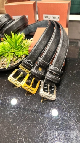 колани от естествена кожа в кутия valentino garavani miu miu , снимка 10 - Колани - 51550090