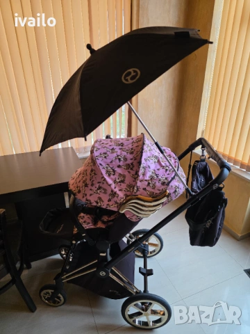 Cybex Priam Jeremy Scott Cherubs Pink Luxe, снимка 2 - Детски колички - 53922628