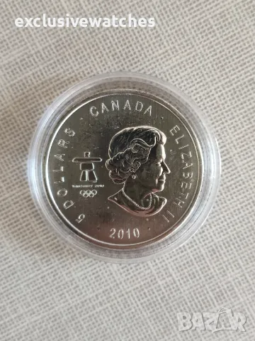 1 тройунция Сребърна Монета Cananda Olympic Hockey BU 2010 г. , снимка 6 - Нумизматика и бонистика - 49841070