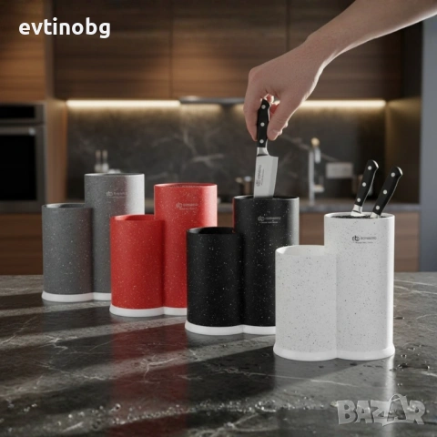 Стойка за ножове и кухненски прибори Edenberg EB-5105, снимка 3 - Аксесоари за кухня - 53782938