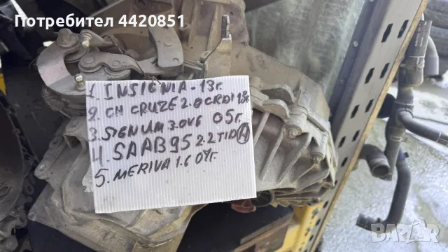 Скоростна Кутия за За Opel Insignia  2013