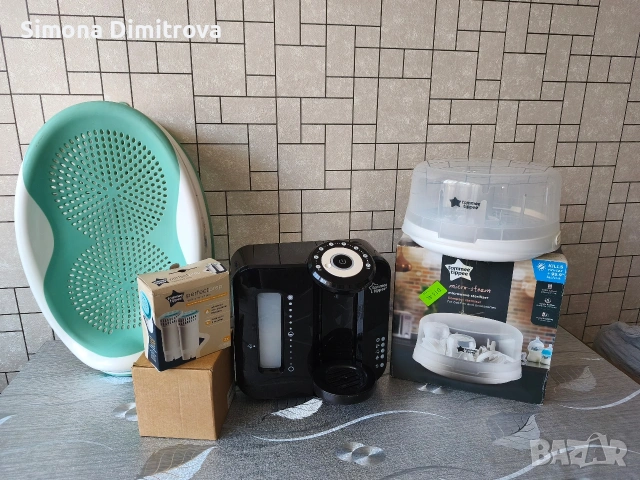 Електрически уред за приготвяне на адаптирано мляко Tommee Tippee Perfect Prep, снимка 2 - Прибори, съдове, шишета и биберони - 54176292