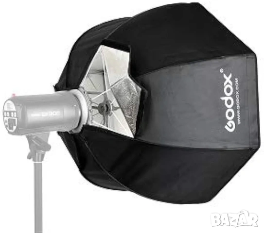 Октагон Софтбокс Godox SB-UE 80см с Bowens Монтаж и Пчелна Пита, снимка 5 - Светкавици, студийно осветление - 53387082