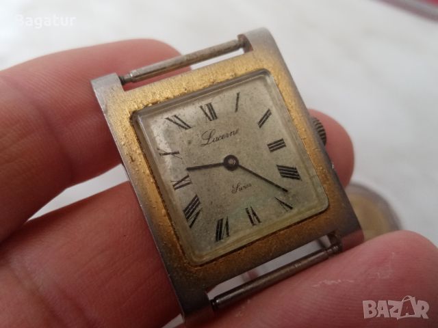 Ретро часовник LUCERNE Swiss made, снимка 10 - Антикварни и старинни предмети - 46378963
