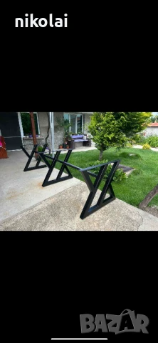 Метални крака за маса и пейка , снимка 16 - Градински мебели, декорация  - 38192045