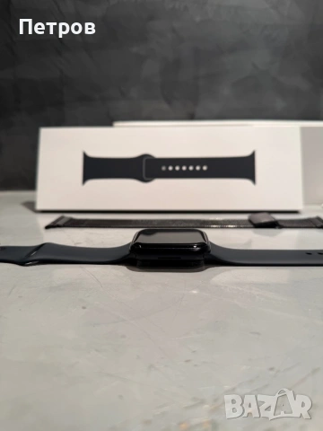 100%! КАТО ЧИСТО НОВ Apple Watch 9 45 mm + гаранция, снимка 5 - Смарт гривни - 54101810