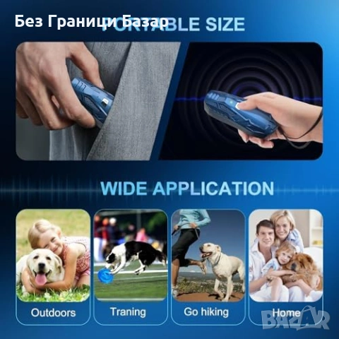 Ново Ултразвуково устройство против лай за кучета USB 15-25kHz променлива честота, снимка 6 - За кучета - 54207447