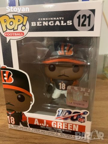 Funko фигура POP! American football - A.J. Green (Cincinnati Bengals), снимка 1 - Футбол - 45798515