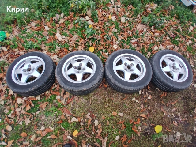 Продавам комплект алуминиеви джанти с летни гуми