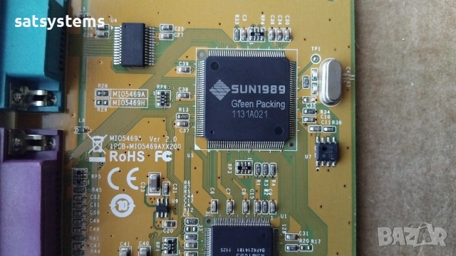 SUNIX MIO5469A Multi-I/O RS-232 Serial & Parallel PCI-Е Expansion Card, снимка 7 - Други - 53928570