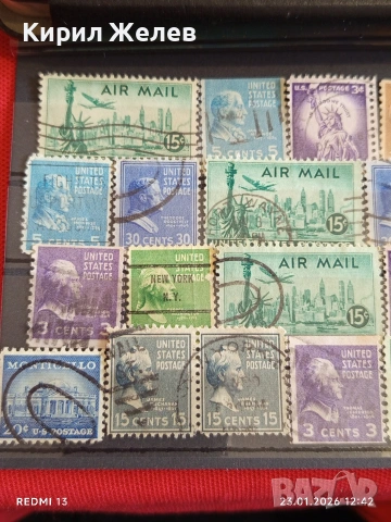 Стари пощенски марки от цял свят смесени АМЕРИКАНСКИ ПРЕЗИДЕНТИ за КОЛЕКЦИЯ ДЕКОРАЦИЯ 51935, снимка 2 - Филателия - 53198995