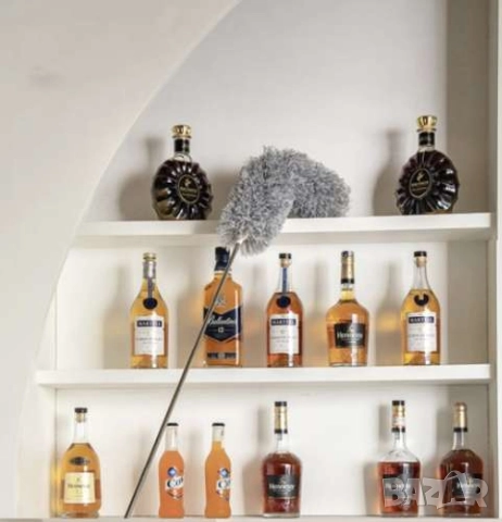 Телескопична микрофибърна четка за прах/Четка за почистване под мебели, снимка 4 - Други стоки за дома - 51939628