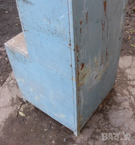 Български Метален Инструментален ШКАФ 165x61x61см Работнa МАСА Етажеркa Стелажи 9 бр. Рафтове БАРТЕР, снимка 5 - Стелажи и щандове - 51946540