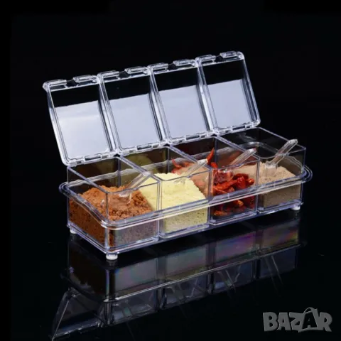 Контейнери за съхранение на подправки crystal seasoning box , снимка 8 - Органайзери - 47167127