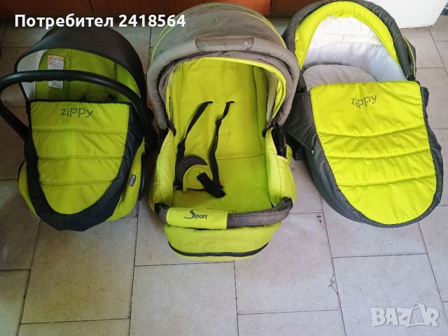 Бебешка количка Zippy Sport 3 в 1, снимка 4 - Детски колички - 46798147