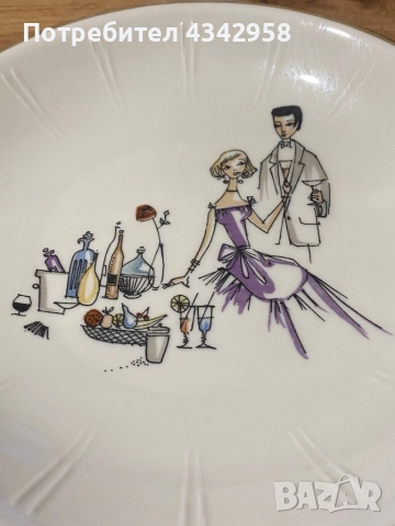 Winterling.1945-1950 г.Порцеланова чиния., снимка 2 - Антикварни и старинни предмети - 52898601