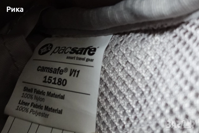 Раница Pacsafe с технология против кражба, снимка 6 - Раници - 52698949