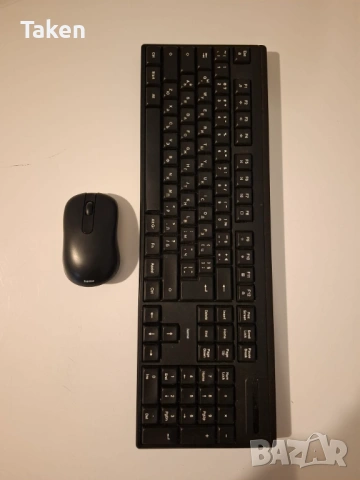 Комплект безжична клавиатура с мишка Hama WKM-100, снимка 4 - Клавиатури и мишки - 54123221