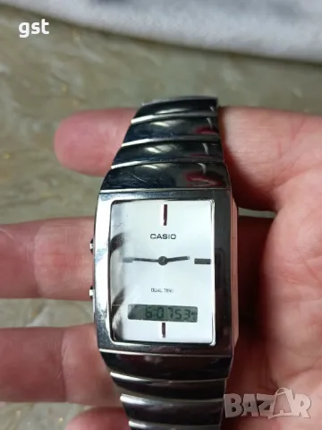Часовник Касио Casio Mta 2003 две времена steel, снимка 1