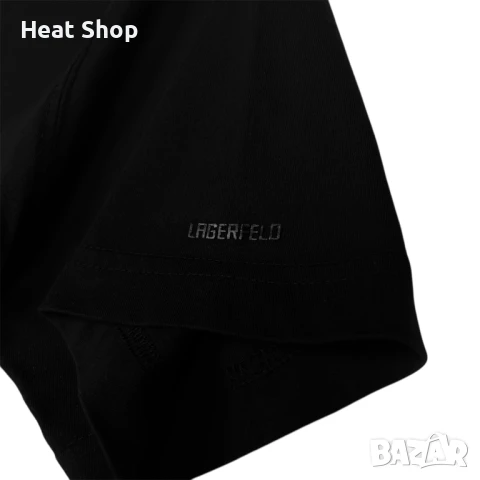 Мъжка тениска Karl Lagerfeld Classic Logo Vneck T-Shirt, снимка 3 - Тениски - 51203749