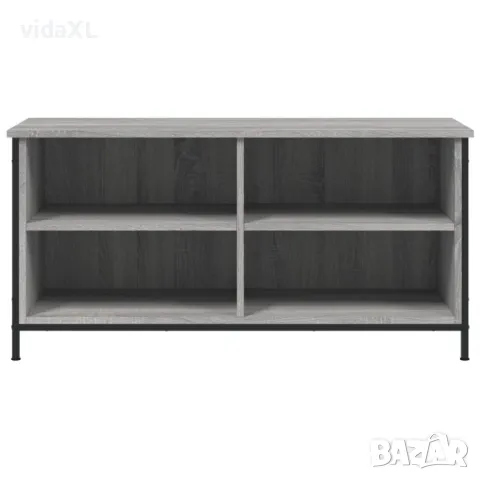 vidaXL ТВ шкаф, сив сонома, 100x40x50 см, инженерно дърво(SKU:832776), снимка 3 - Шкафове - 49524838