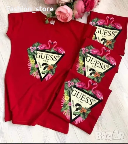 Дамска тениска Guess в 5 цвята, снимка 4 - Тениски - 47278063