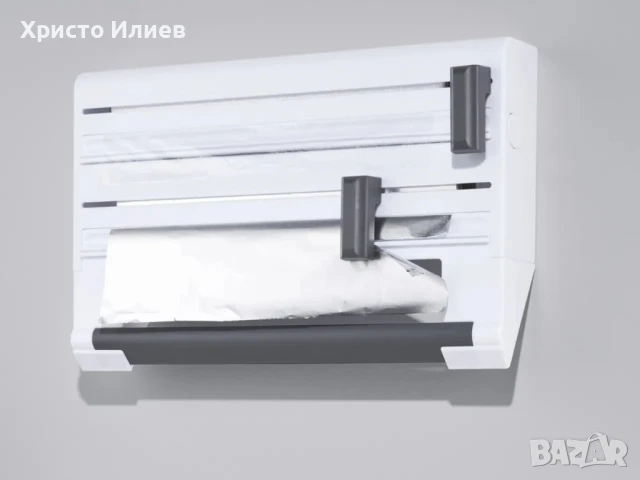 Поставка за кухненска картия и фолио Органайзер за стена, снимка 2 - Други - 51325840