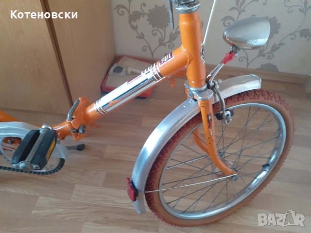 Немски сгъваеми ретро велосипеди 20цола,добре запазени и подържани., снимка 5 - Велосипеди - 53653342