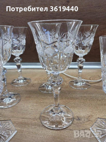 кристални чаши , снимка 2 - Чаши - 52791373