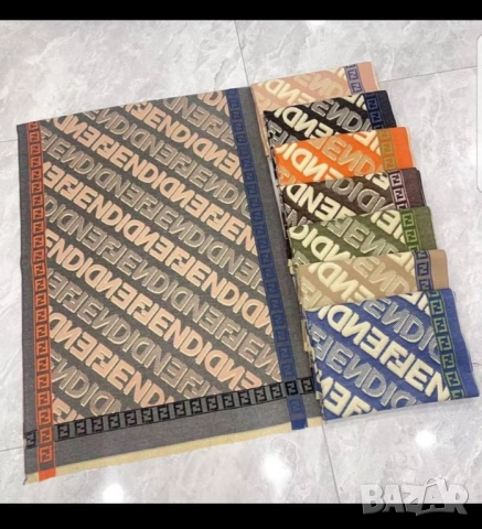 кашмирени шалове fendi , снимка 10 - Шалове - 52055482