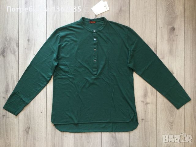 НОВА оригинална зелена памучна фланела блуза BARENA VENEZIA размер XL, снимка 2 - Блузи - 45858968