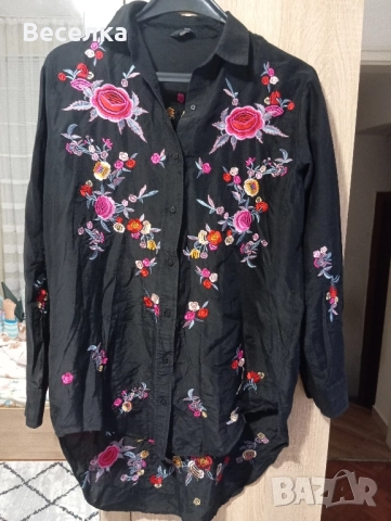 риза с цветя размер ХЛ 