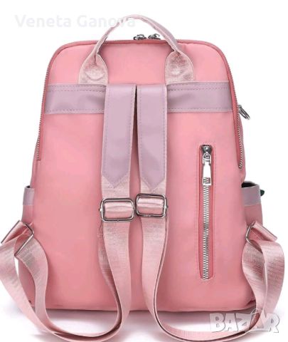 Розова непромокаема раница /чанта,с една преграда, снимка 3 - Раници - 45556898