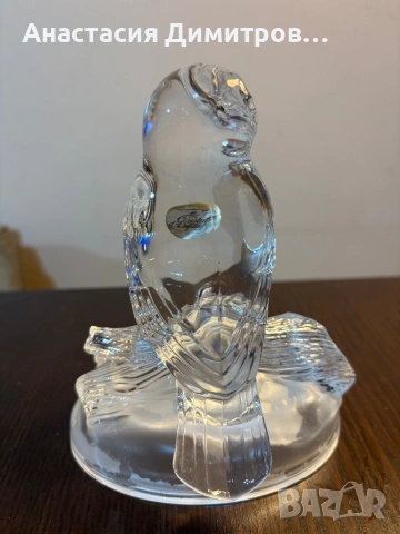 Кристална статуетка бухал, снимка 3 - Антикварни и старинни предмети - 53339016