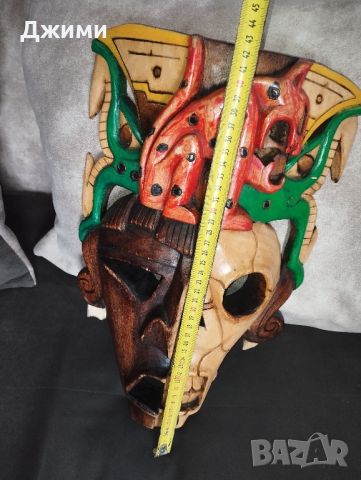 африканска маска, снимка 2 - Антикварни и старинни предмети - 46466078