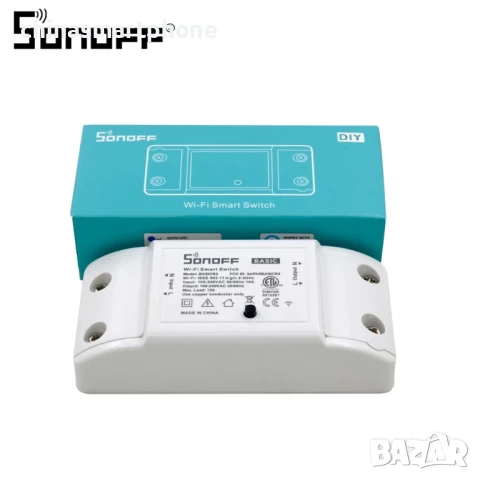SONOFF Basic – WiFi Смарт реле (ключ) 10A / 2200W, снимка 1