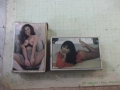 Лот от 2 бр. кибрита с образи на жени, снимка 1