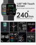 IFMDA Смарт часовникза мъже - 1,85" с отговор на повикване, водоустойчив, за Android iOS, снимка 2