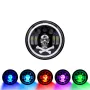 Модел RGB Skull 200W 7 Инчови Диодни Фарове за Lada Niva Jeep Wrangler, снимка 2