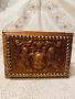 кутия за бижута от дърво и кожа , снимка 2