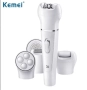 Епилатор Kemei 5 в 1, Бръснене, Масаж, Почистване и Ексфолиране, снимка 4