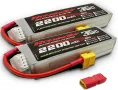 LiPo батерия 35C 2200mAh 3S 11.1V с букса EC3 за RC кола, лодка, камион лодка  самолет, снимка 1