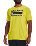 Мъжка тениска UNDER ARMOUR Team Issue Wordmark Tee Yellow, снимка 1