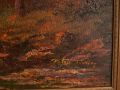 Питър Тенсли Peter Tensley (американец) „Горско езеро“ Голяма маслена картина върху платно, снимка 5