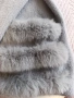 Луксозно палто/жилетка от алпака в сиво, снимка 2