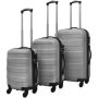 vidaXL Комплект твърди куфари от три части сребрист 45,5/55/66 см(SKU:91142, снимка 1 - Други стоки за дома - 45797664