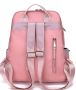 Розова непромокаема раница /чанта,с една преграда, снимка 3