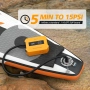 SUP Помпа dwndpump 20PSI високо налягане, електрическа, преносима помпа за SUP дъски интелигентна..., снимка 2